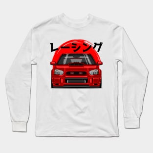 Red Impreza WRX STI Blobeye Long Sleeve T-Shirt